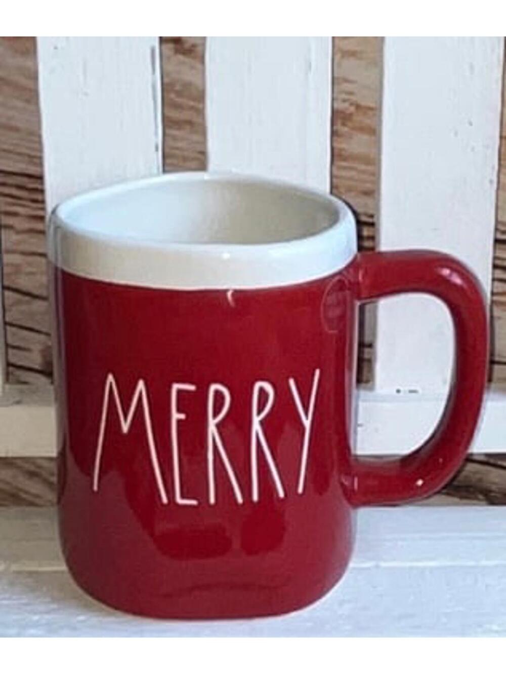 Rae Dunn Christmas Mug DOUBLE SIDED